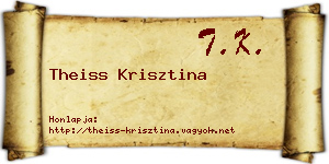 Theiss Krisztina névjegykártya